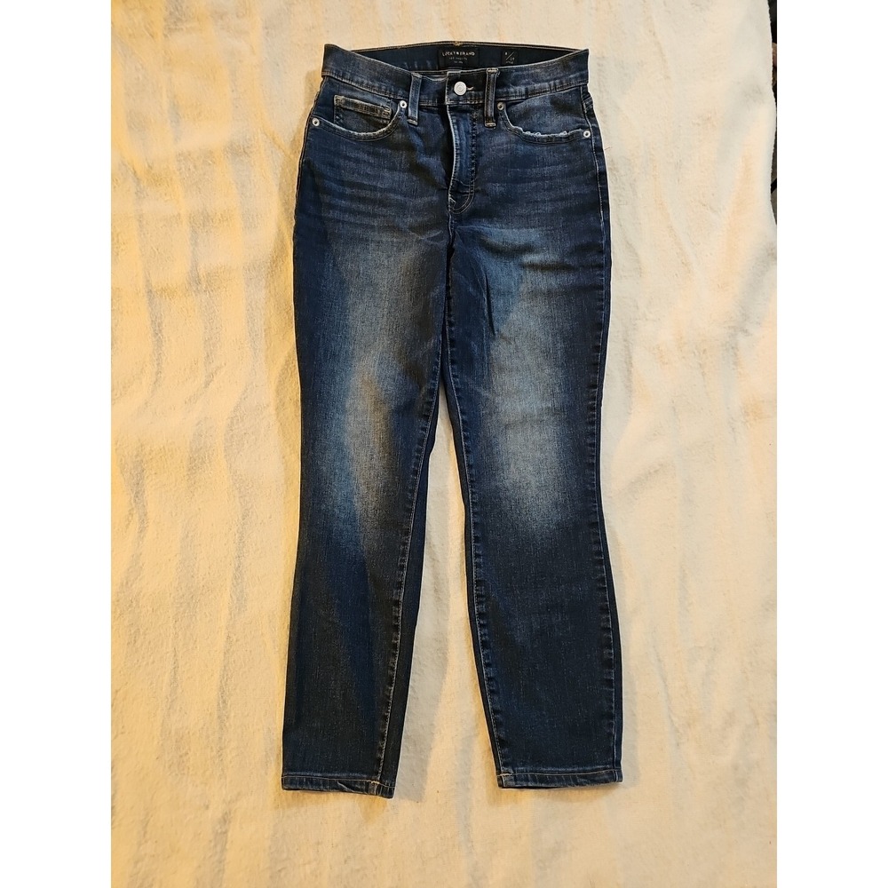 Lucky Brand High Rise Bridgette Skinny Ankle Blue Jean Women's 8  Stretch‎